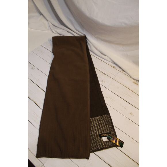 Alexander Julian Colours Wool Blend Winter Scarf Brown 9" x 48" *** NWT *** - Picture 3 of 6